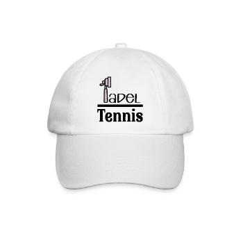Kaffee Padel - Baseballkappe - Weiß/Weiß - Vorne
