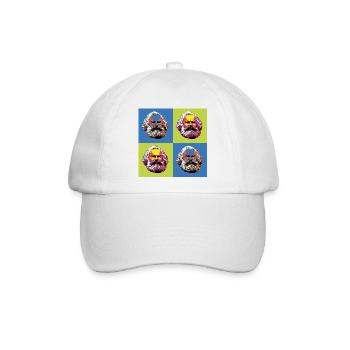 Karl Marx & Kommunismus & Kommunist - Baseballkappe - Weiß/Weiß - Vorne