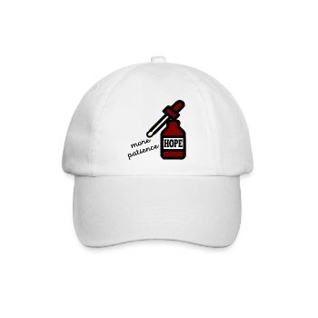 Hoffnung Geduld - Baseballkappe - Weiß/Weiß - Vorne