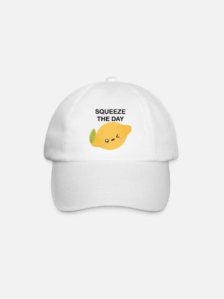 Lemon Wink Cartoon - Baseballkappe - Weiß/Weiß