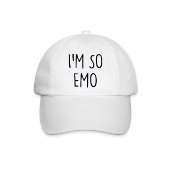 Emo - Baseballkappe - Weiß/Weiß - Vorne