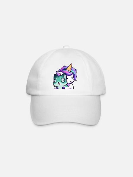 Lya Einhorn Hug - Baseballkappe - Weiß/Weiß