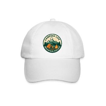 Bergcamping-Ausflug - Baseballkappe - Weiß/Weiß - Vorne
