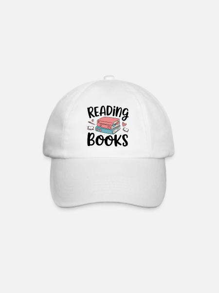 Bücher lesen - Baseballkappe - Weiß/Weiß