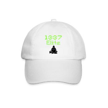 1337 Elite Hacker Squad, Leet Hacker - Baseballkappe - Weiß/Weiß - Vorne