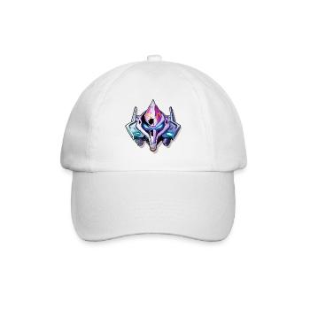 Neon Mech Kriegerhelm - Baseballkappe - Weiß/Weiß - Vorne