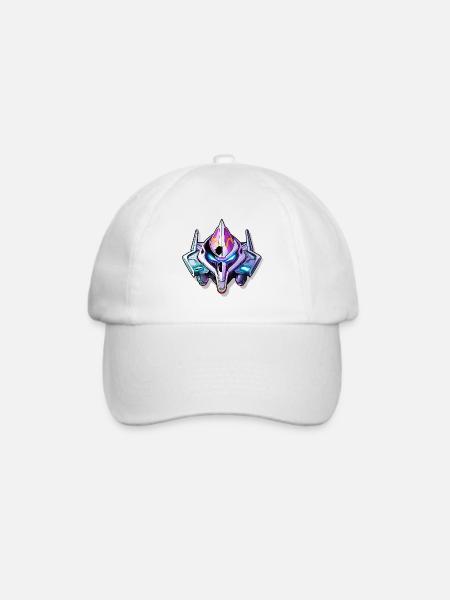 Neon Mech Kriegerhelm - Baseballkappe - Weiß/Weiß