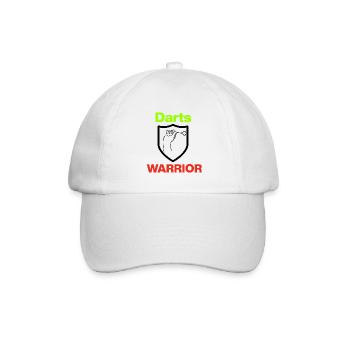 Darts Warrior, Perfect Grip, Onehundreteighty, 180 - Baseballkappe - Weiß/Weiß - Vorne