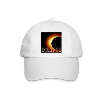 Totale Sonnenfinsternis 2026 - Baseballkappe - Weiß/Weiß - Vorne