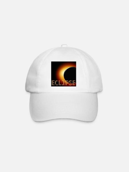 Totale Sonnenfinsternis 2026 - Baseballkappe - Weiß/Weiß