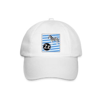 Z wie Zebra - Baseballkappe - Weiß/Weiß - Vorne