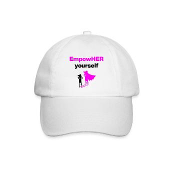 EMPOHER YOURSELF PINK EMPOWERMENT SUPERHELDIN - Baseballkappe - Weiß/Weiß - Vorne