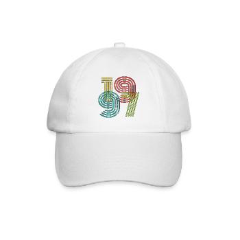 1997 Vintage - Baseballkappe - Weiß/Weiß - Vorne