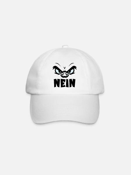 ABSAGE HALTUNG NEIN - Baseballkappe - Weiß/Weiß