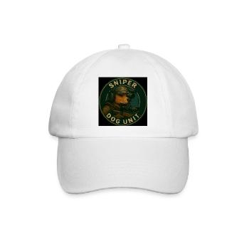 Sniper Dog Unit - Baseballkappe - Weiß/Weiß - Vorne