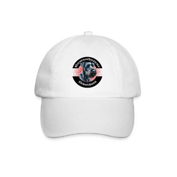 Riesenschnauzer Schutzhund Emblem - Baseballkappe - Weiß/Weiß - Vorne