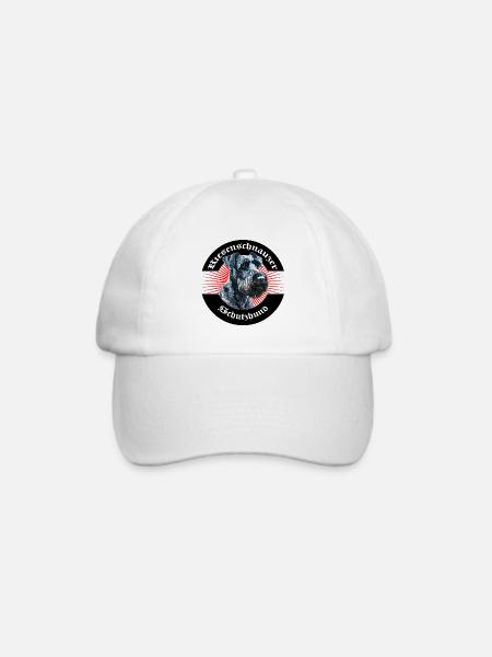 Riesenschnauzer Schutzhund Emblem - Baseballkappe - Weiß/Weiß