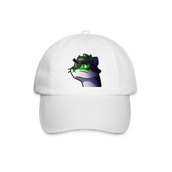 Wolf-Neon-Grafik - Baseballkappe - Weiß/Weiß - Vorne