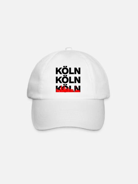 KÖLN SKYLINE – DOM POWER! - Baseballkappe - Weiß/Weiß