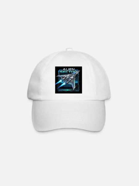 Alien-Sektor-Nebeljäger - Baseballkappe - Weiß/Weiß