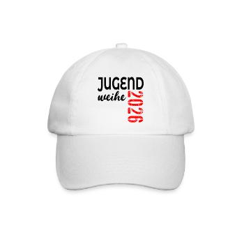 Geschenke zur Jugendweihe 2026 - Baseballkappe - Weiß/Weiß - Vorne