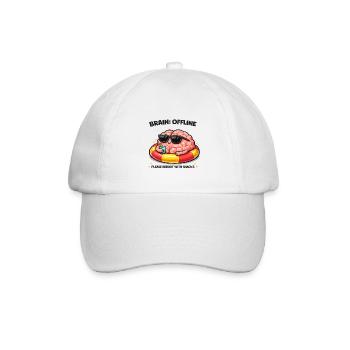 Gehirn Offline Snack Reboot - Baseballkappe - Weiß/Weiß - Vorne