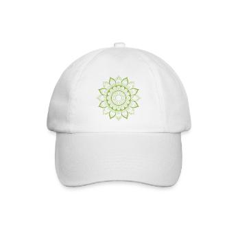 Mandala - Baseballkappe - Weiß/Weiß - Vorne