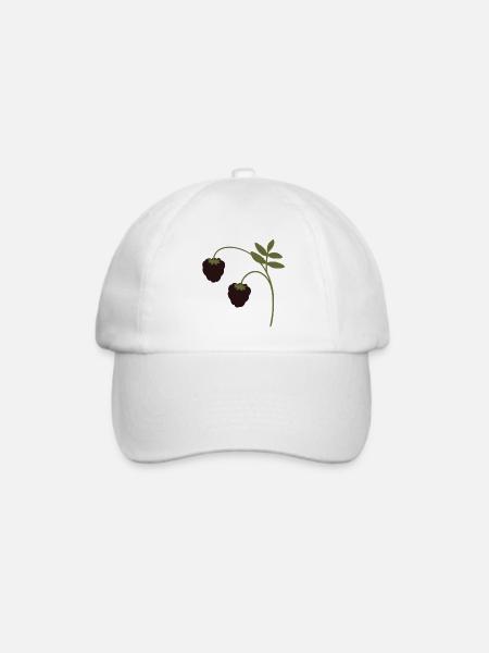 Brombeeren - Baseballkappe - Weiß/Weiß