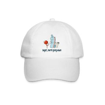 Zucker, du gehst unter - Baseballkappe - Weiß/Weiß - Vorne