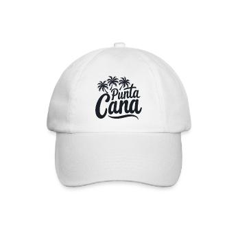 Punta Cana Karibik Urlaub mit Palmen - Baseballkappe - Weiß/Weiß - Vorne