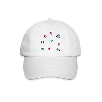 Bouldern Kletterwand - Baseballkappe - Weiß/Weiß - Vorne