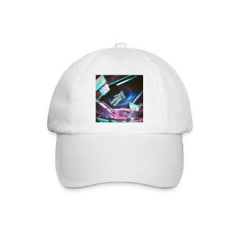 Weltraum Arcadischer Raumanzug - Neon - Baseballkappe - Weiß/Weiß - Vorne
