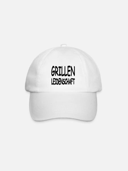 Grillen - Baseballkappe - Weiß/Weiß