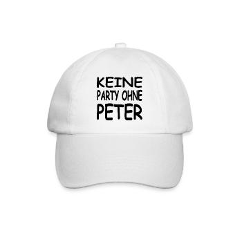 Peter - Baseballkappe - Weiß/Weiß - Vorne