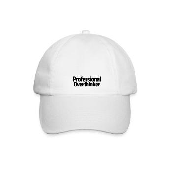 professional Overthinker - Baseballkappe - Weiß/Weiß - Vorne