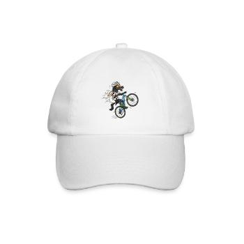 Menorca Crazy Bike T-Shirt - Baseballkappe - Weiß/Weiß - Vorne