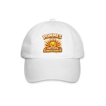 Pommes sind frittierte Sonnenstrahlen  - Baseballkappe - Weiß/Weiß - Vorne