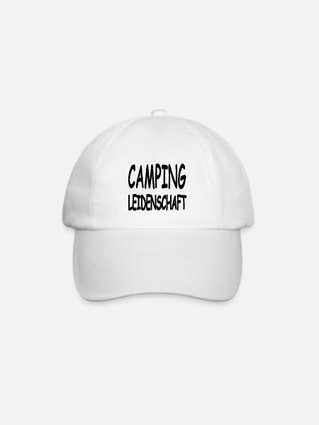 Camping - Baseballkappe - Weiß/Weiß