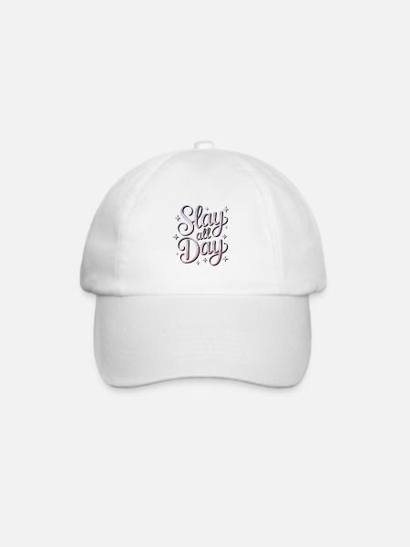 Slay All Day - Baseballkappe - Weiß/Weiß