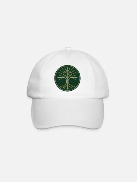 Baum des Lebens – Gaia - Baseballkappe - Weiß/Weiß