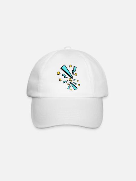Blitz - Baseballkappe - Weiß/Weiß