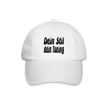Tuning - Baseballkappe - Weiß/Weiß - Vorne