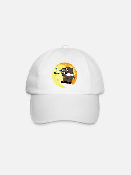 Pixel P.I. Moon Chase - Baseballkappe - Weiß/Weiß