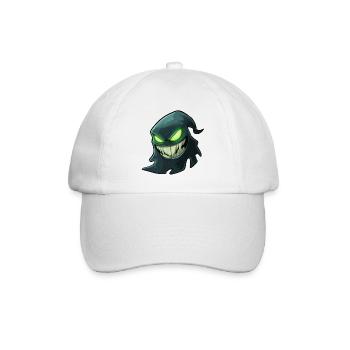 Geist, Halloween-Geist, Gruseliger Geist - Baseballkappe - Weiß/Weiß - Vorne