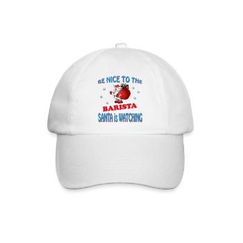 SANTA BARISTA - Baseballkappe - Weiß/Weiß - Vorne