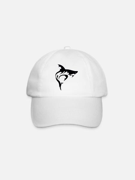 SHARK - Baseballkappe - Weiß/Weiß