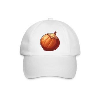 Haselnuss - Baseballkappe - Weiß/Weiß - Vorne