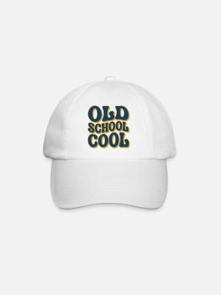 Old School Cool - Baseballkappe - Weiß/Weiß