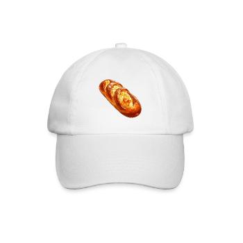 Brot oder Baguette - Baseballkappe - Weiß/Weiß - Vorne