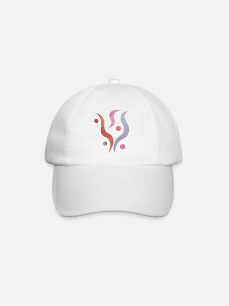 yoga-design_30 - Baseballkappe - Weiß/Weiß